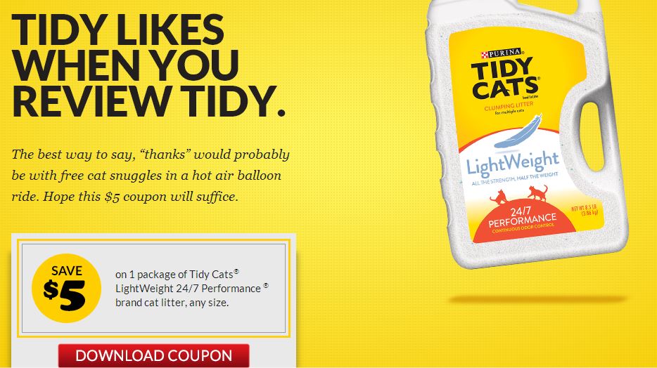 Printable Cat Litter Coupons