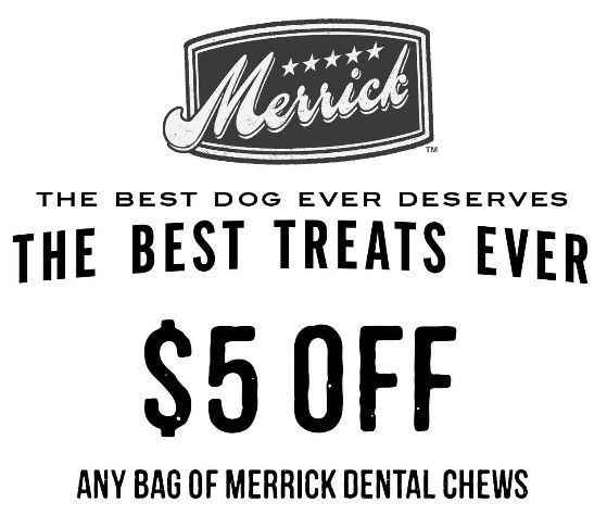 Merrick Dental chews printable coupon 
